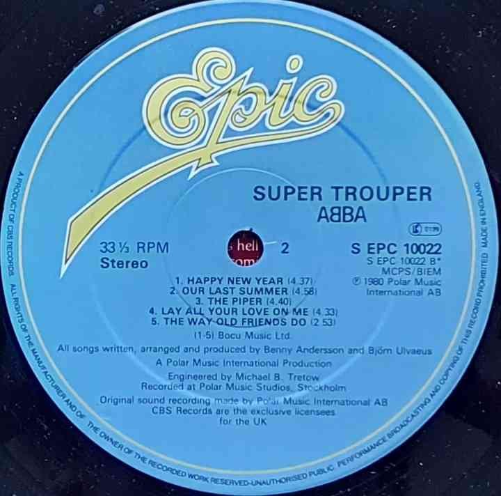 EPC 10022 Super Trouper Abba Label